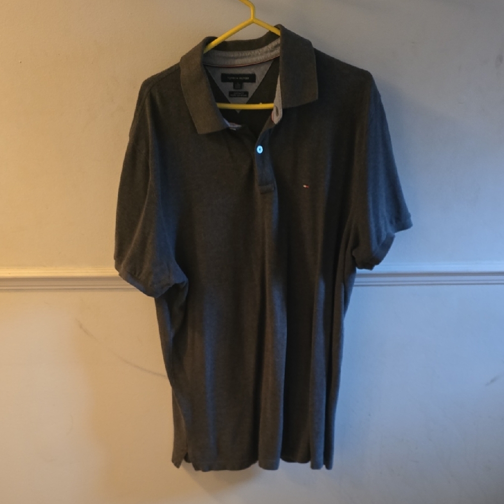 Tommy Hilfiger Gray Polo Shirt Classic Style